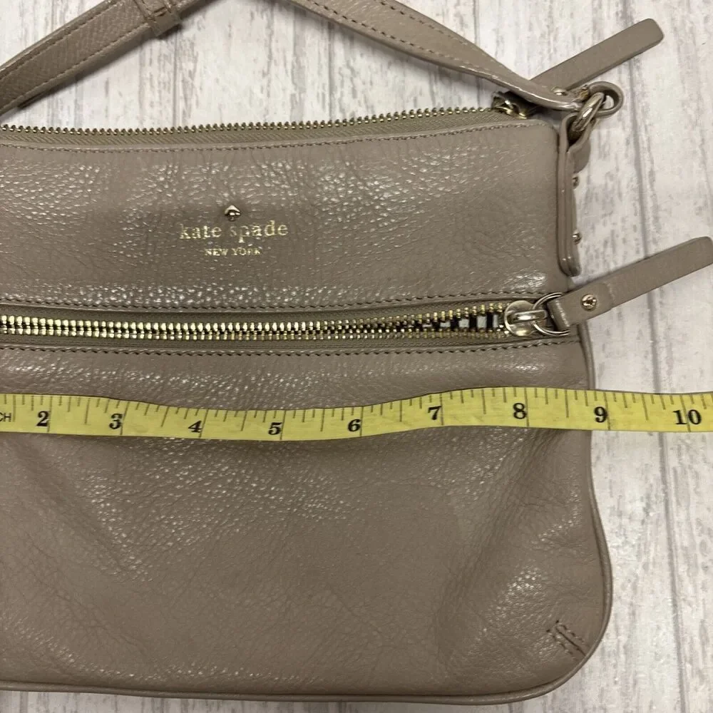 Womens Kate Spade Beige Crossbody Leather Bag